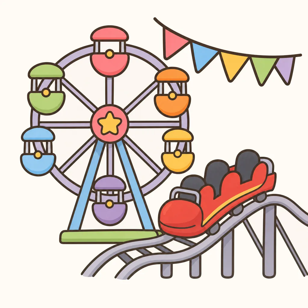 Amusement park AAC picture communication symbol