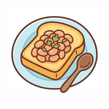 Beans on toast AAC symbol