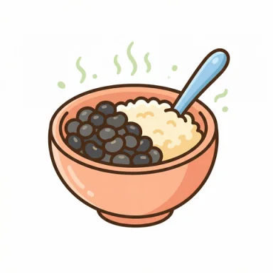 Black beans AAC picture communication symbol