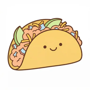 Breakfast taco AAC symbol