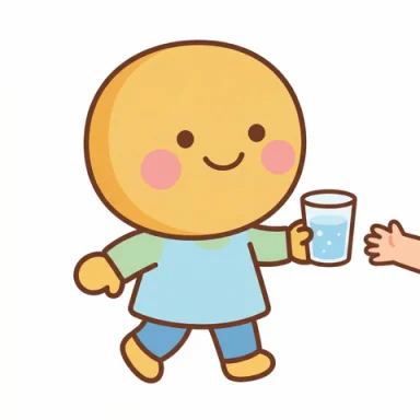 Bring water AAC picture communication symbol