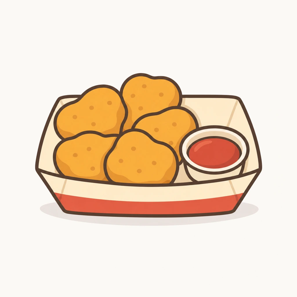 Chicken nuggets AAC symbol