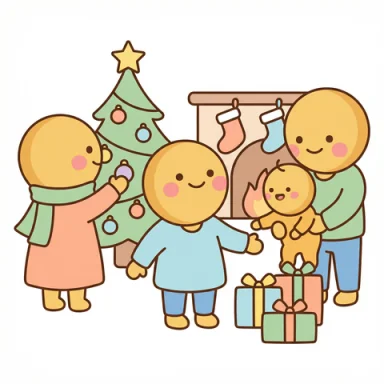 Christmas eve AAC picture communication symbol