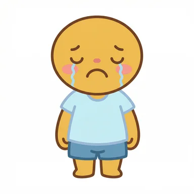 Crying AAC symbol