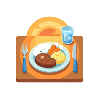 Dinner AAC symbol
