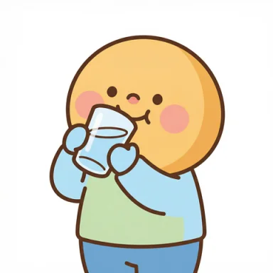 Drink water AAC symbol