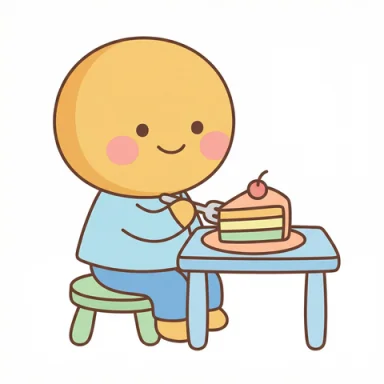 Eat cake AAC symbol