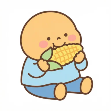 Eat corn AAC symbol