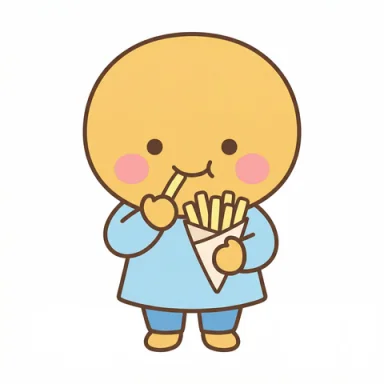 Eat fries AAC symbol