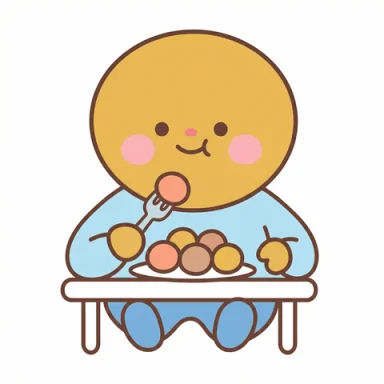 Eat meatballs AAC symbol