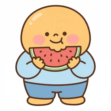 Eat watermelon AAC symbol