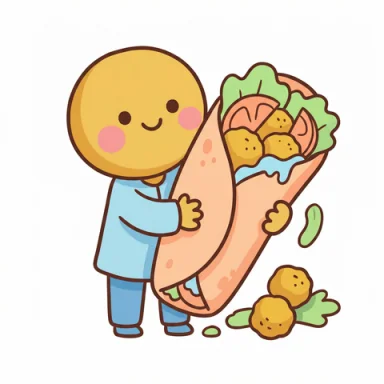 Falafel AAC picture communication symbol