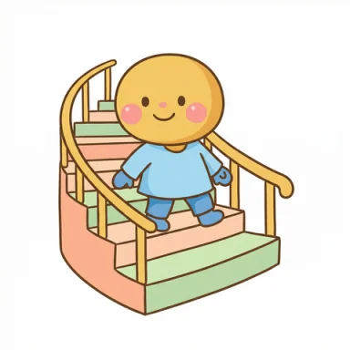 Go downstairs AAC picture communication symbol