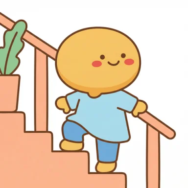 Go upstairs AAC picture communication symbol