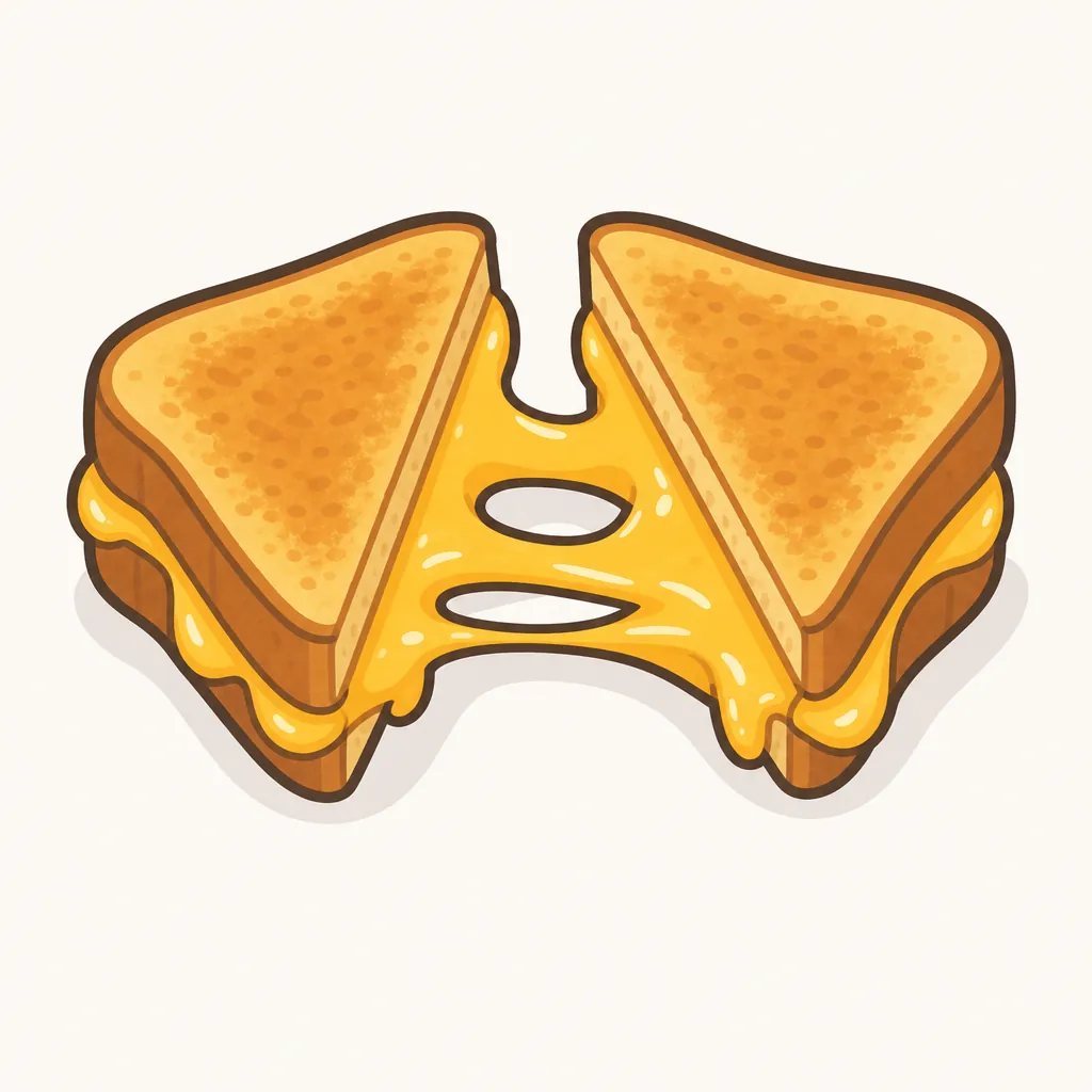 Grilled cheese AAC symbol