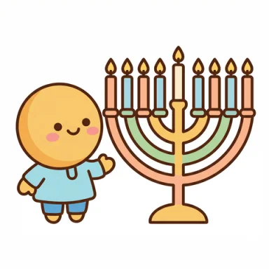 Hanukkah AAC picture communication symbol