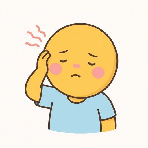 Headache AAC picture communication symbol