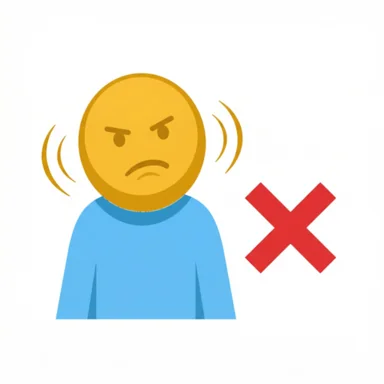I disagree AAC symbol