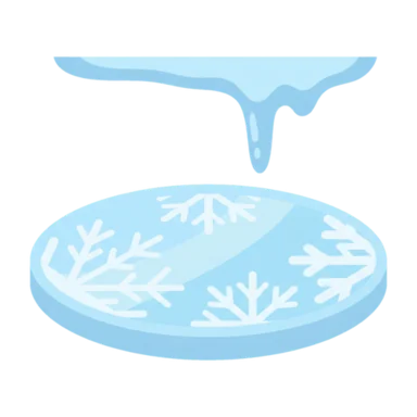 Icy AAC picture communication symbol