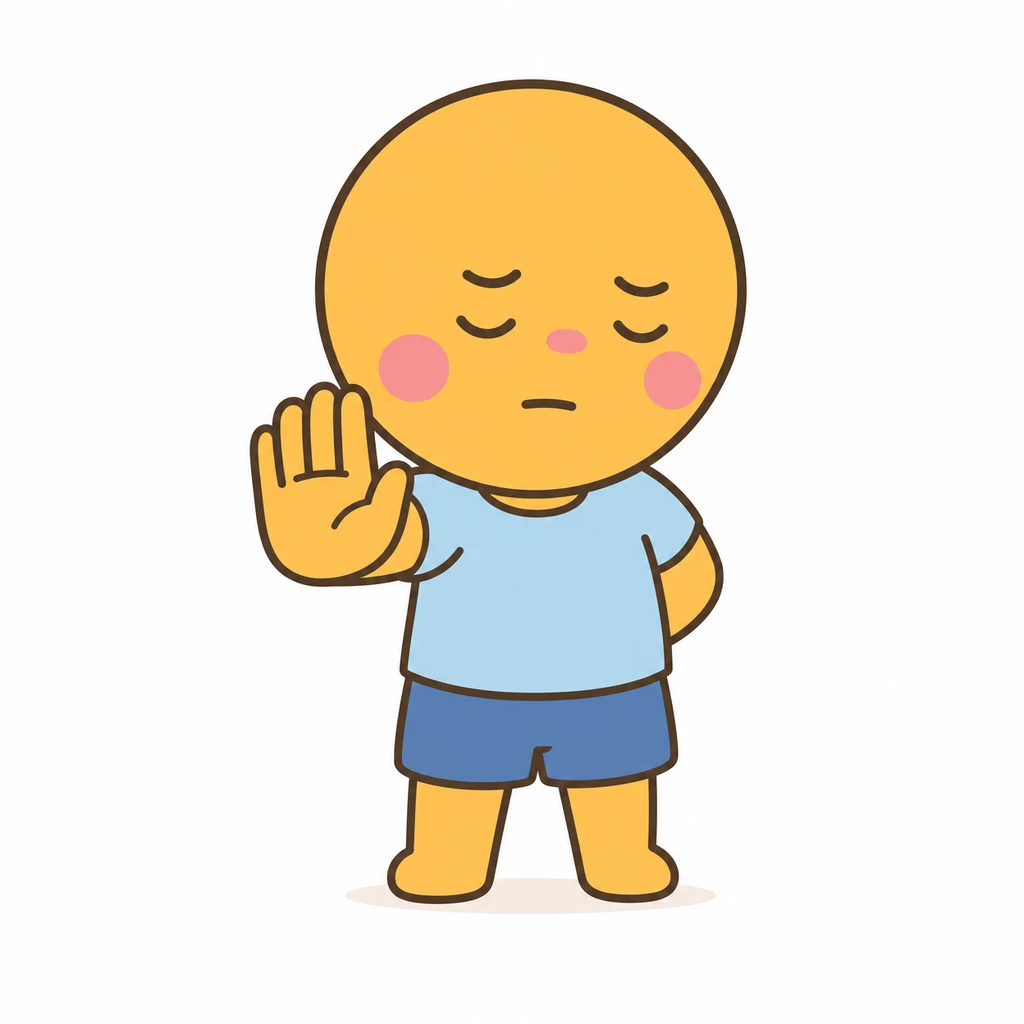 Leave me alone AAC symbol