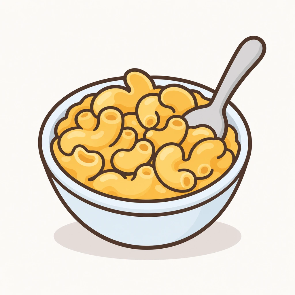 Mac and cheese AAC symbol