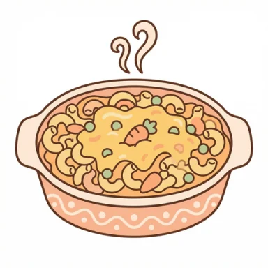 Macaroni pie AAC picture communication symbol