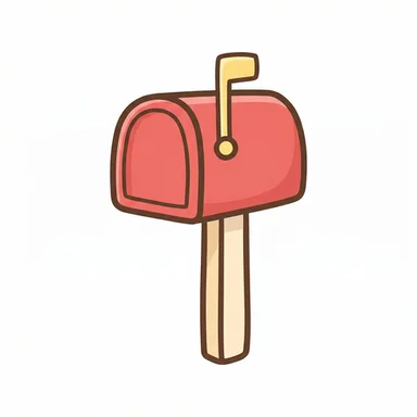Mailbox AAC picture communication symbol