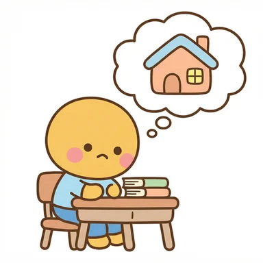 Miss_home AAC symbol