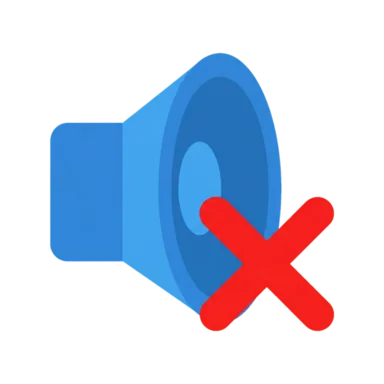 Mute AAC picture communication symbol