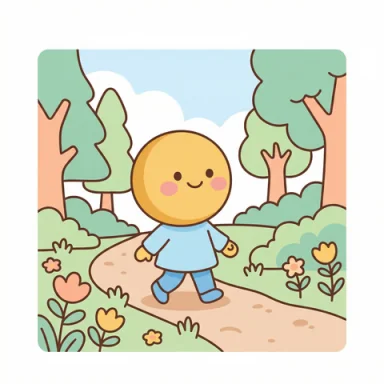 Nature walk AAC symbol
