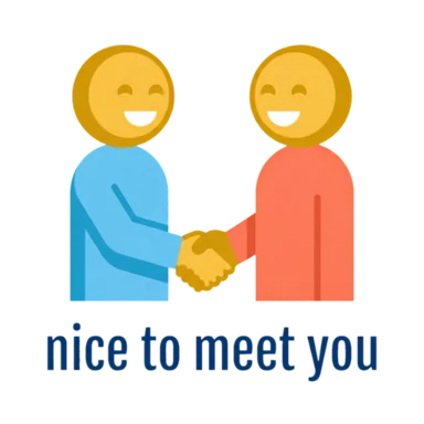 Nice to meet you AAC symbol