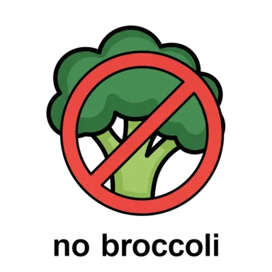 No broccoli AAC symbol