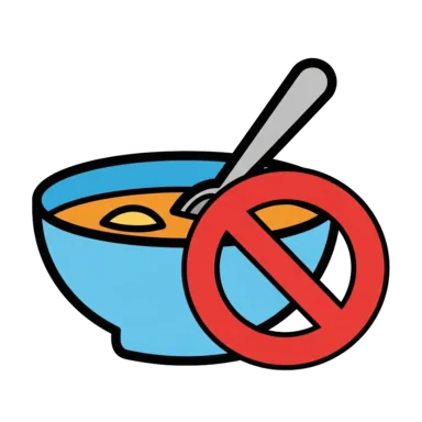 No soup AAC symbol