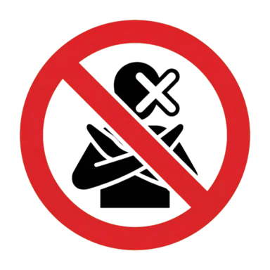 Not allowed AAC symbol