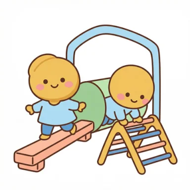 Obstacle course AAC picture communication symbol