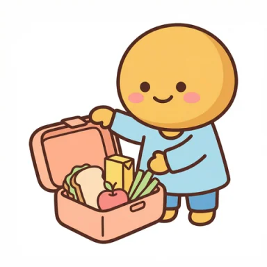 Packed lunch AAC picture communication symbol