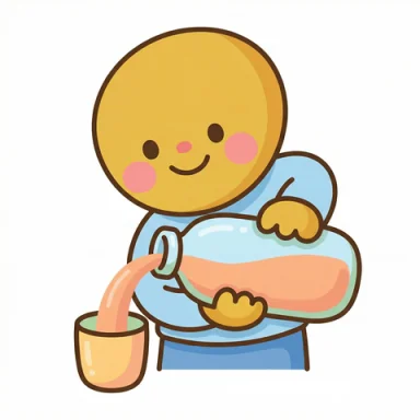 Pour juice AAC symbol