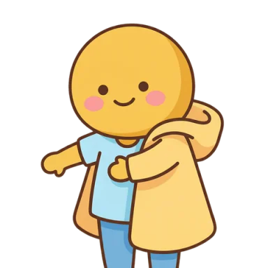 Put on raincoat AAC symbol