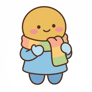 Put on scarf AAC symbol