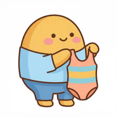 Put on swimsuit AAC symbol