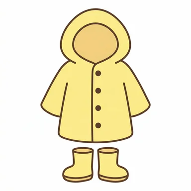 Raincoat AAC symbol
