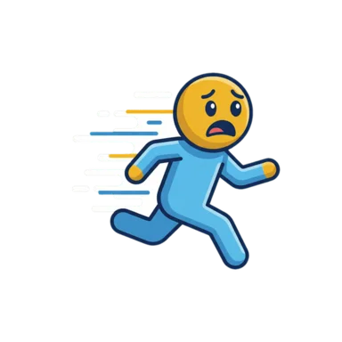 Run away AAC symbol