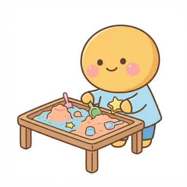 Sand table AAC picture communication symbol