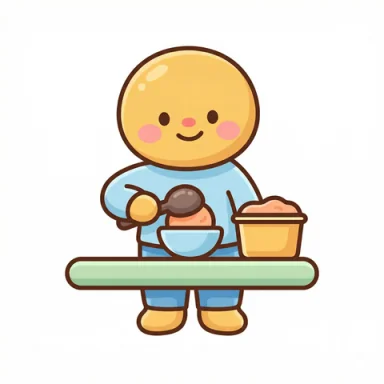 Scoop ice cream AAC picture communication symbol