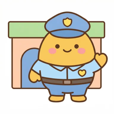 Security guard AAC picture communication symbol