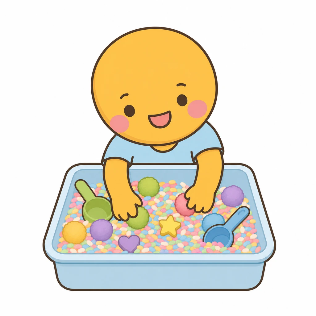 Sensory bin AAC symbol
