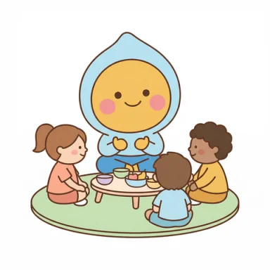 Sit with friends AAC symbol