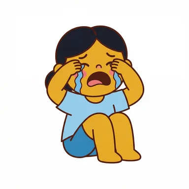 Sobbing AAC symbol