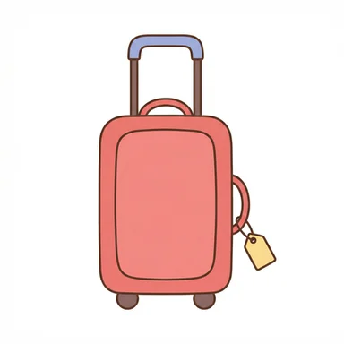 Suitcase AAC picture communication symbol