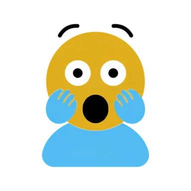 Surprised AAC symbol